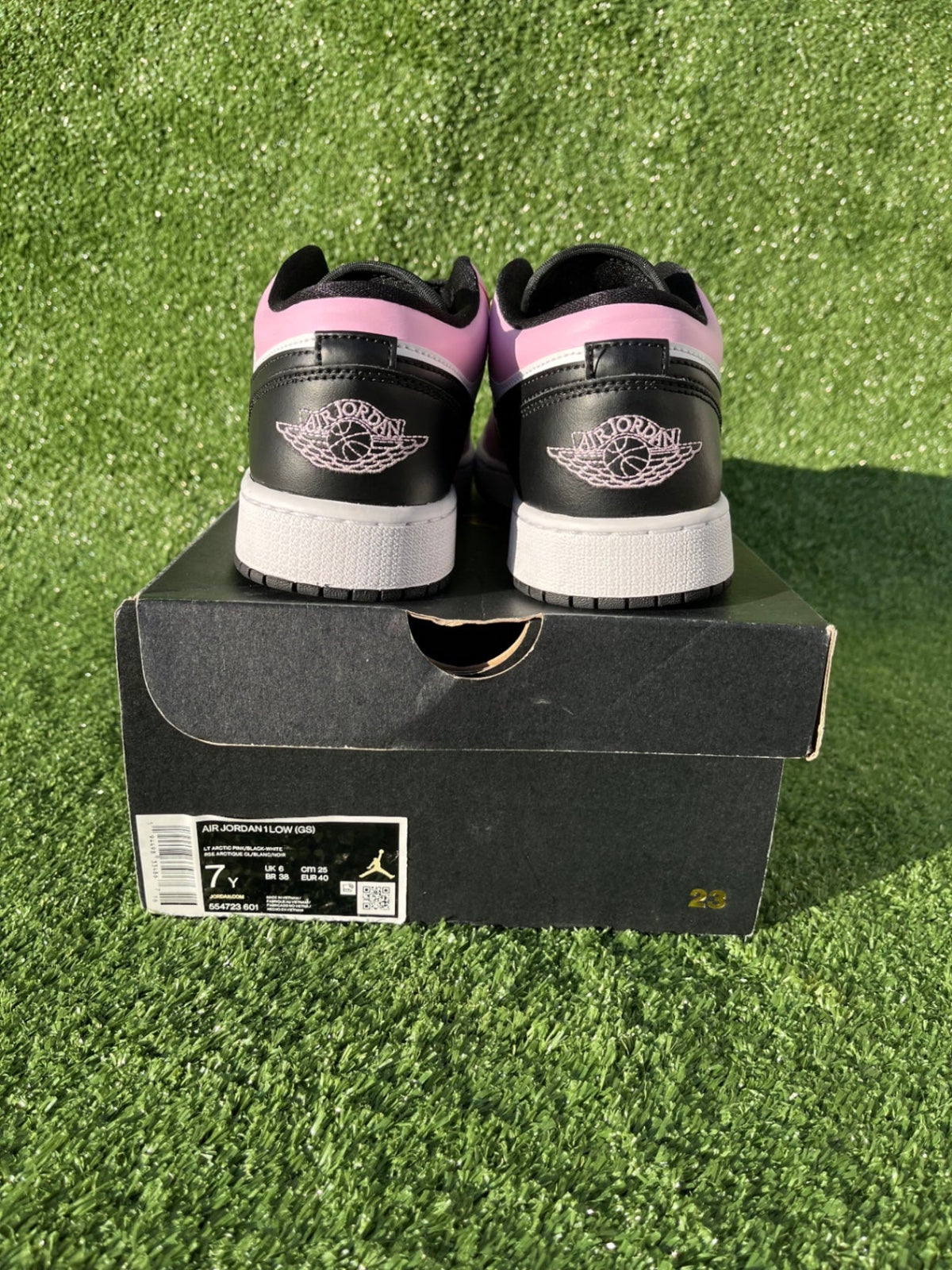 Jordan 1 Low Light Arctic Pink (GS) - 7Y (8.5 Women’s) - Im Your Wardrobe