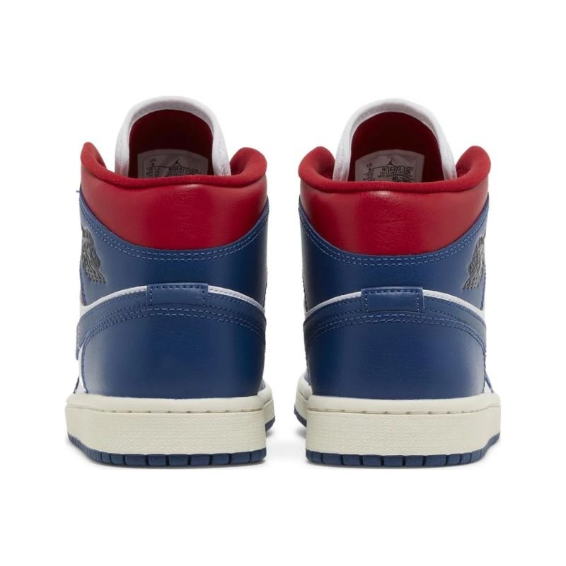 Jordan 1 Mid French Blue Gym Red (W) - Im Your Wardrobe