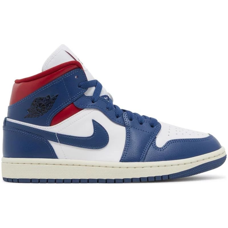 Jordan 1 Mid French Blue Gym Red (W) - Im Your Wardrobe