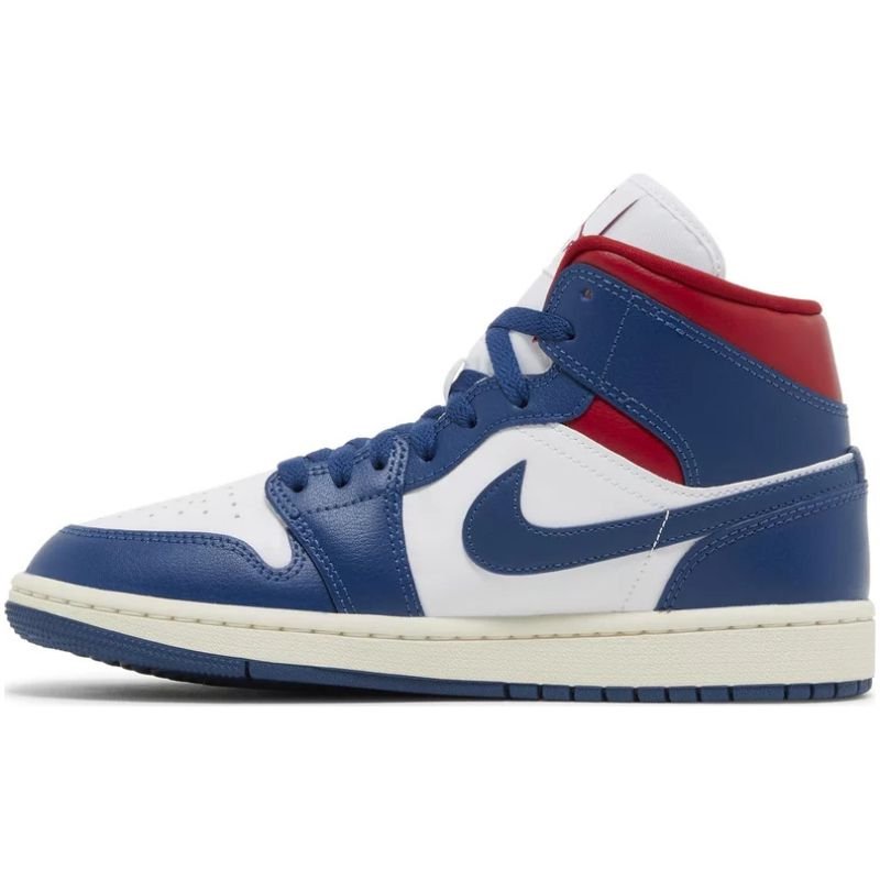 Jordan 1 Mid French Blue Gym Red (W) - Im Your Wardrobe