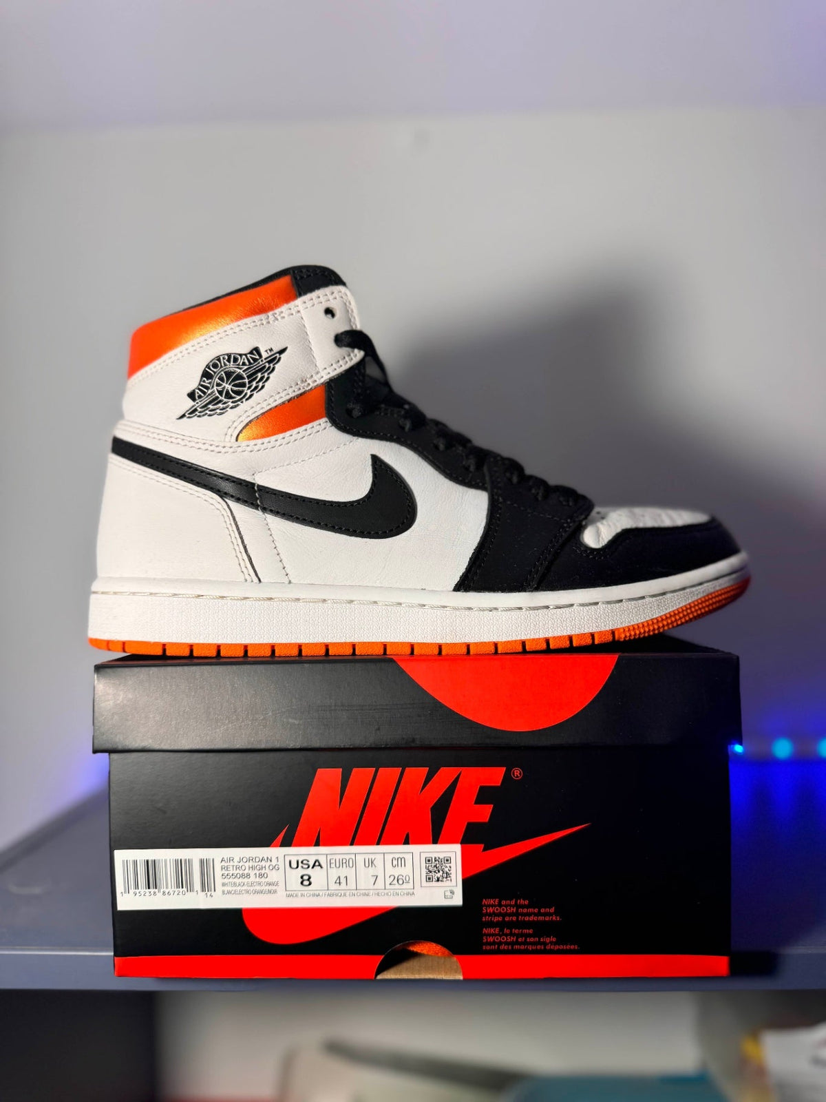 Jordan 1 Retro High &#39;Electro Orange&#39; - 8 US (9.5 Women&#39;s) - Im Your Wardrobe