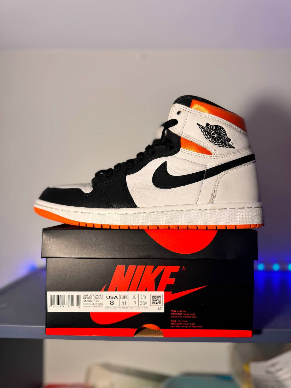 Jordan 1 Retro High &#39;Electro Orange&#39; - 8 US (9.5 Women&#39;s) - Im Your Wardrobe