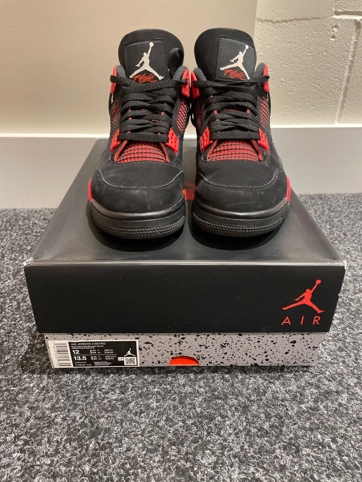 Jordan 4 Retro Red Thunder - 12 US (13.5 Women&#39;s) - Im Your Wardrobe