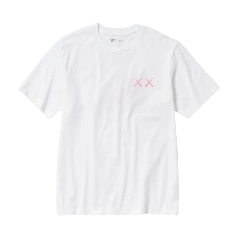 KAWS x Uniqlo UT Short Sleeve Graphic T-Shirt (Asia Sizing) (White/Pink) - Im Your Wardrobe