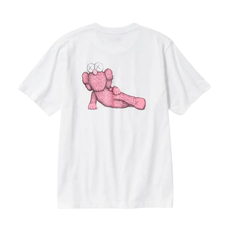 KAWS x Uniqlo UT Short Sleeve Graphic T-Shirt (Asia Sizing) (White/Pink) - Im Your Wardrobe