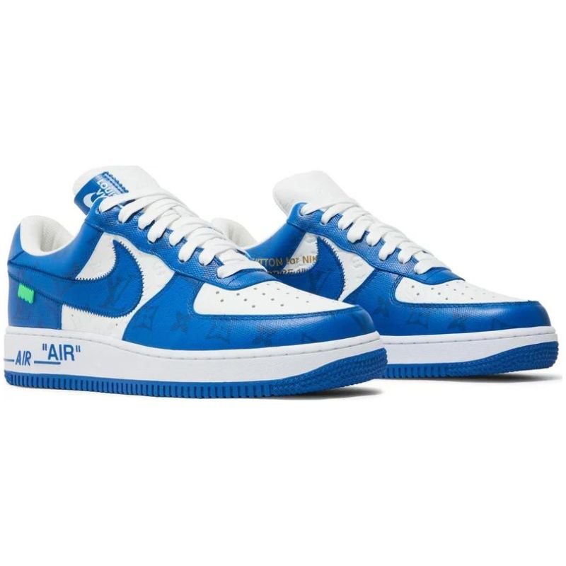 Louis Vuitton x Nike Air Force 1 Low By Virgil Abloh - White Royal - Im Your Wardrobe