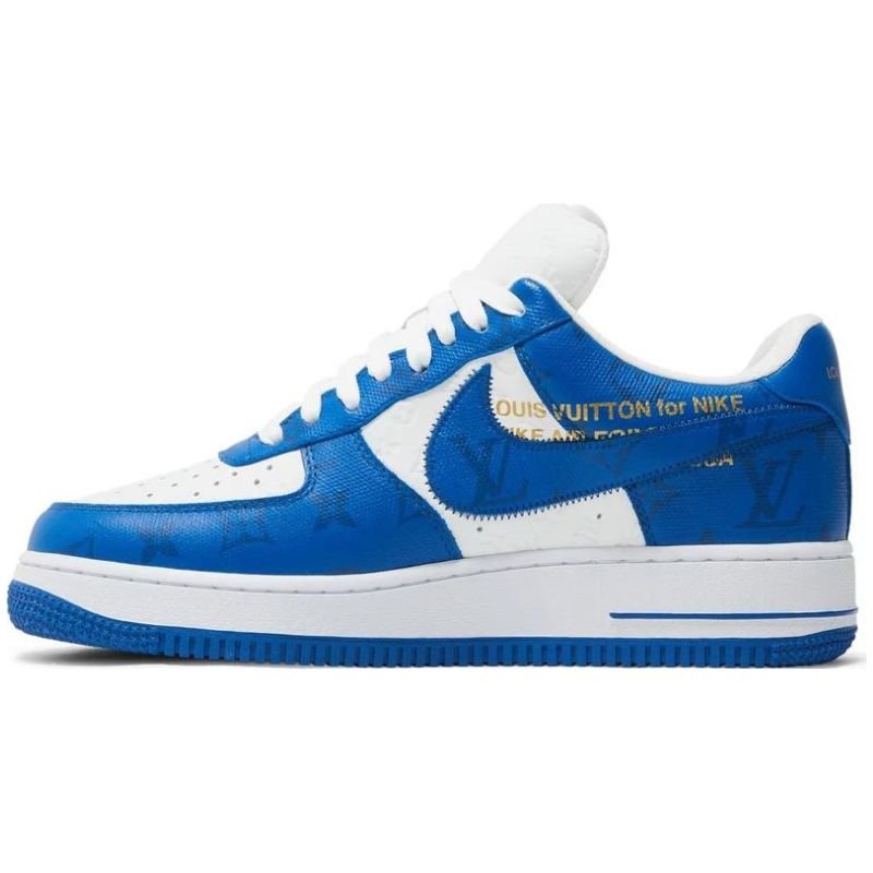 Louis Vuitton x Nike Air Force 1 Low By Virgil Abloh - White Royal - Im Your Wardrobe