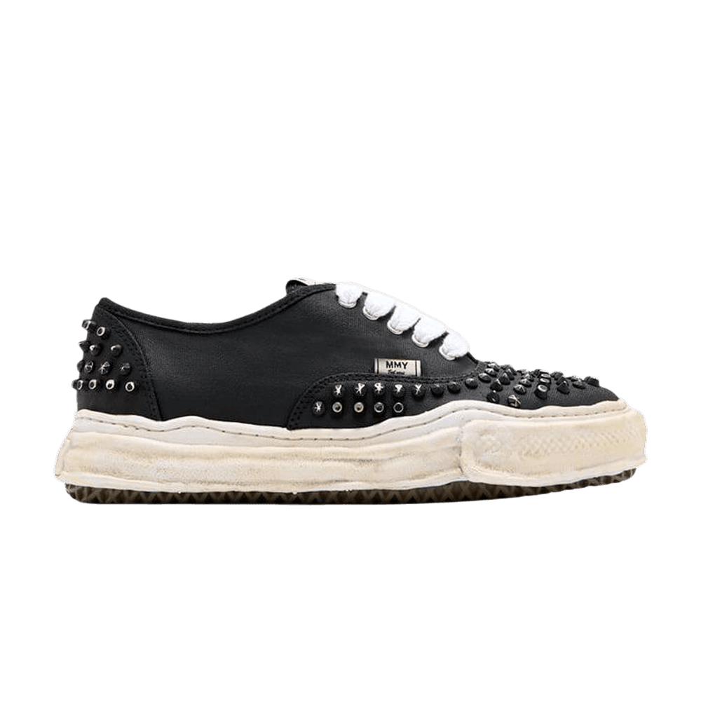Maison Mihara Yasuhiro Baker OG Sole Studded Paint Canvas Low Triple Black - Im Your Wardrobe