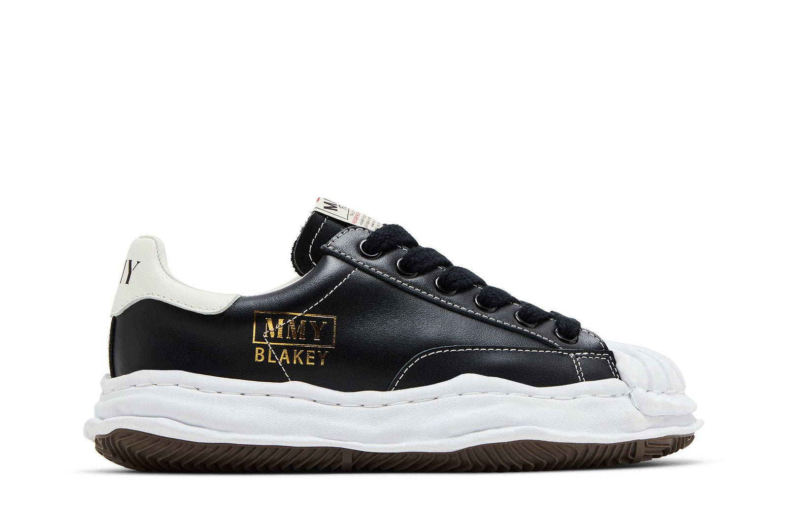 Maison Mihara Yasuhiro Blakey OG Sole Leather Low Black White - Im Your Wardrobe