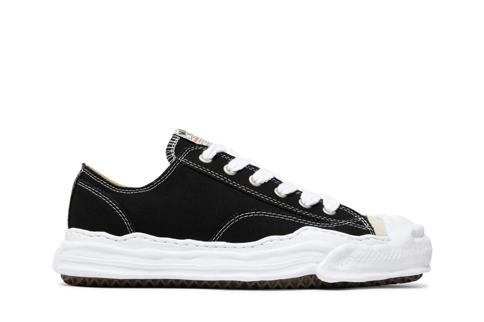 Maison Mihara Yasuhiro Hank OG Sole Canvas Low Black White - Im Your Wardrobe