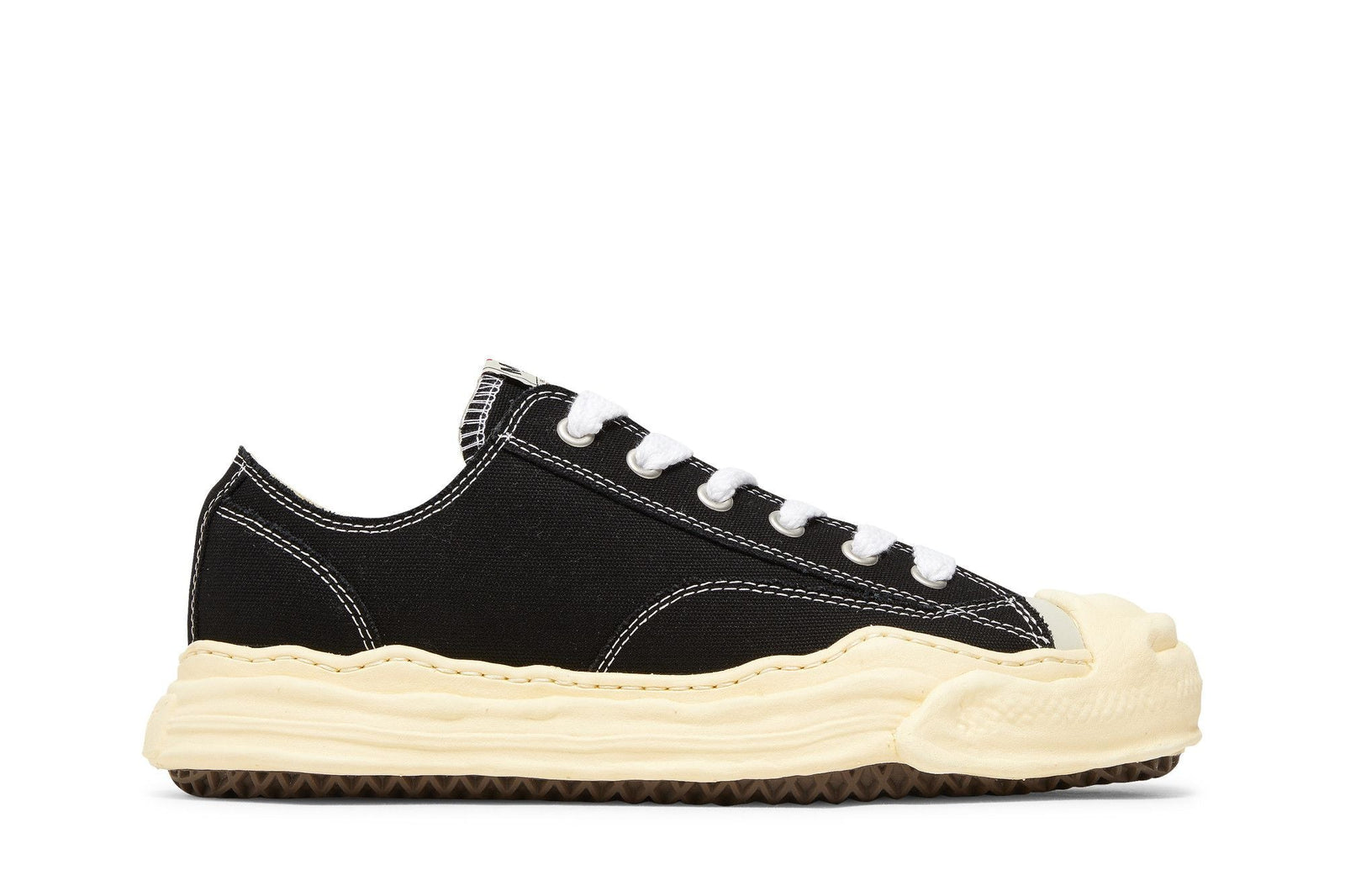 Maison Mihara Yasuhiro Hank Vintage Sole Canvas Low Black - Im Your Wardrobe