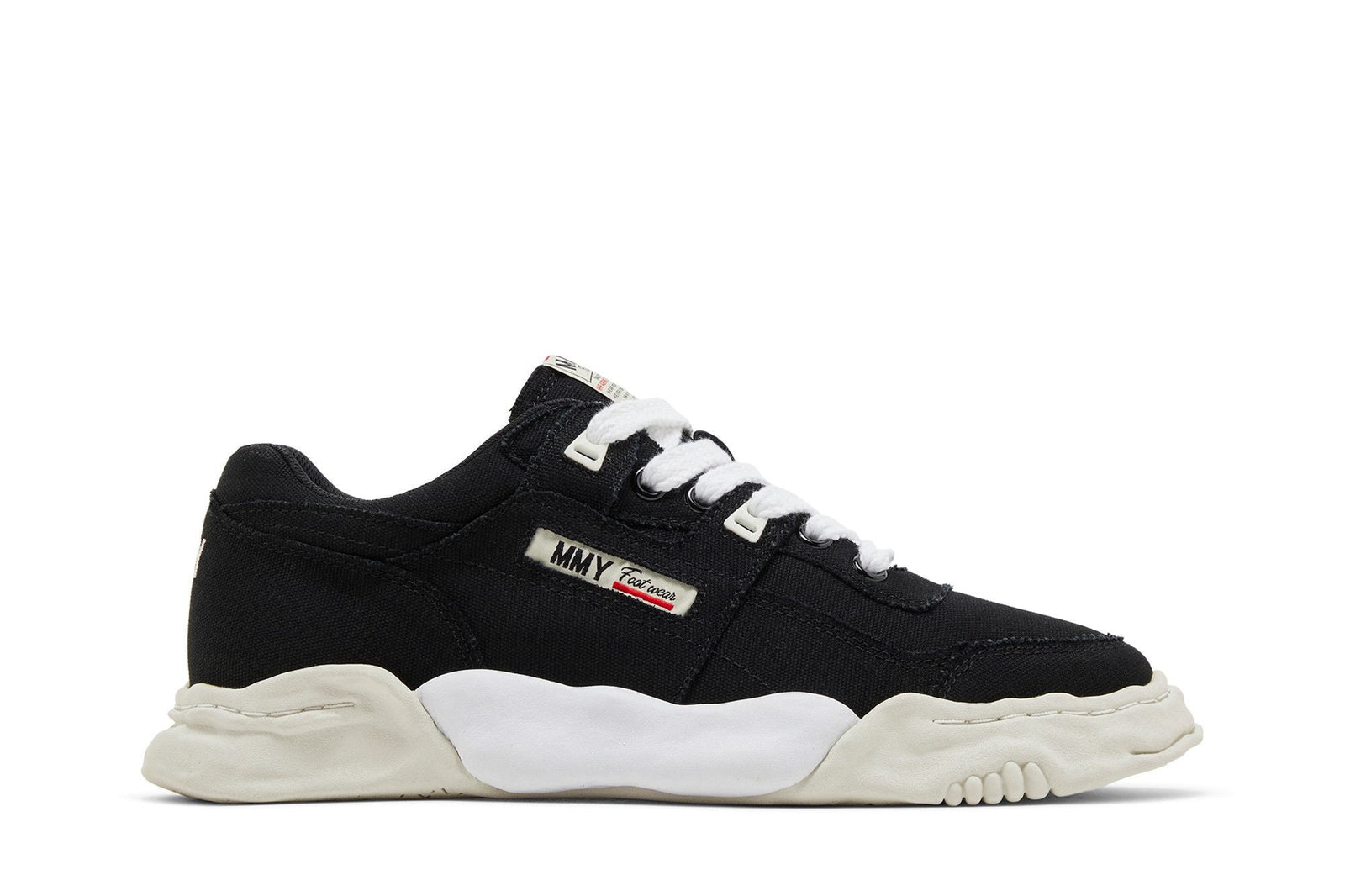 Maison Mihara Yasuhiro Parker OG Sole Cow Canvas Low Black - Im Your Wardrobe