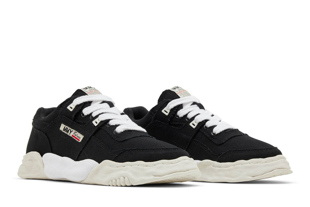 Maison Mihara Yasuhiro Parker OG Sole Cow Canvas Low Black - Im Your Wardrobe