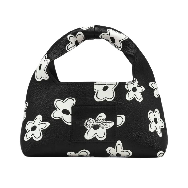 Marc Jacobs The Mini Daisy Leather Sack Bag Black/White - Im Your Wardrobe