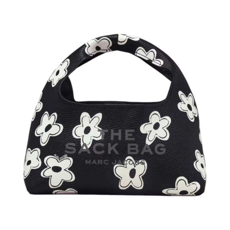 Marc Jacobs The Mini Daisy Leather Sack Bag Black/White - Im Your Wardrobe