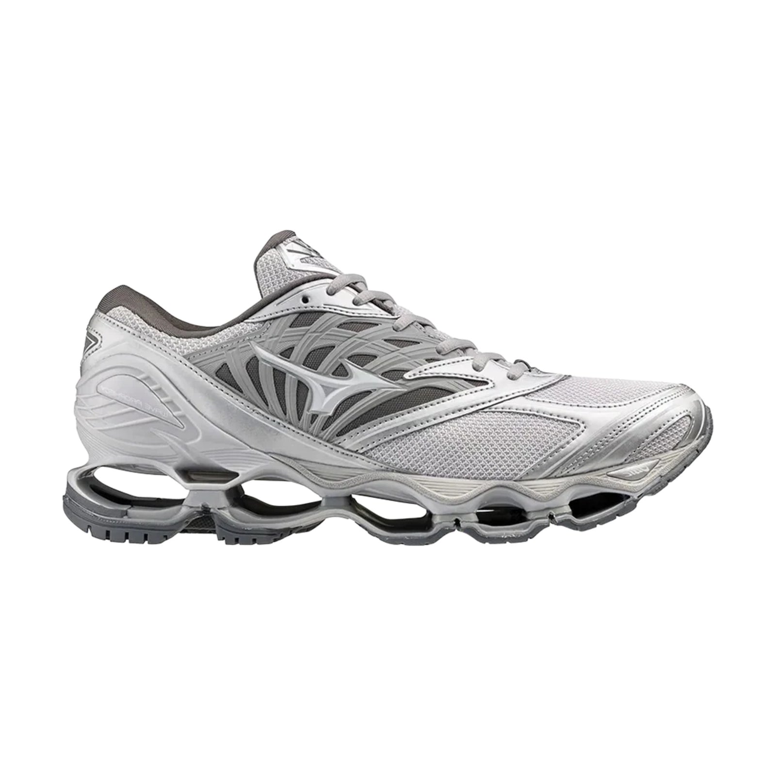 Mizuno Wave Prophecy LS Light Grey Silver White front