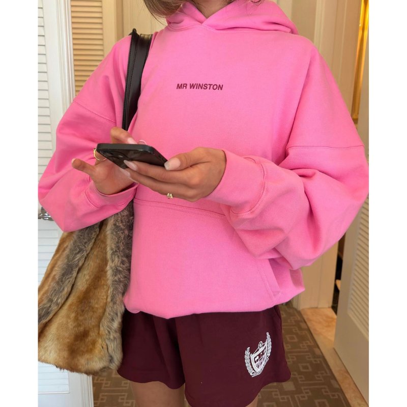 Mr Winston - Puff Hooded Sweat (Bright Pink) - Im Your Wardrobe