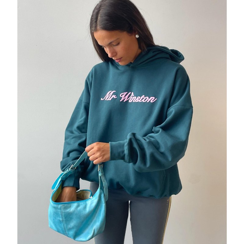 Mr Winston - Puff Hooded Sweat (Deep Green) - Im Your Wardrobe