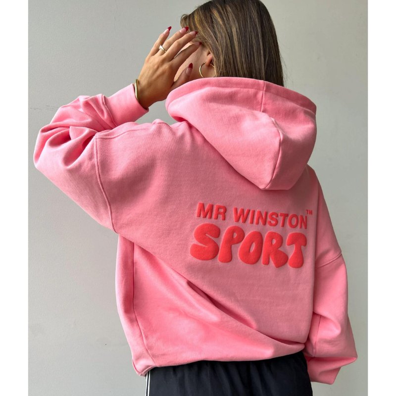 Mr Winston - Puff Hooded Sweat (Vintage Pink) - Im Your Wardrobe