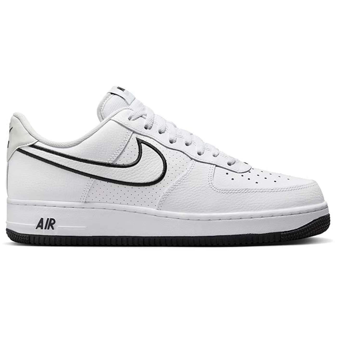 Nike Air Force 1 Low '07 Embroidered Swoosh White Black - Im Your Wardrobe