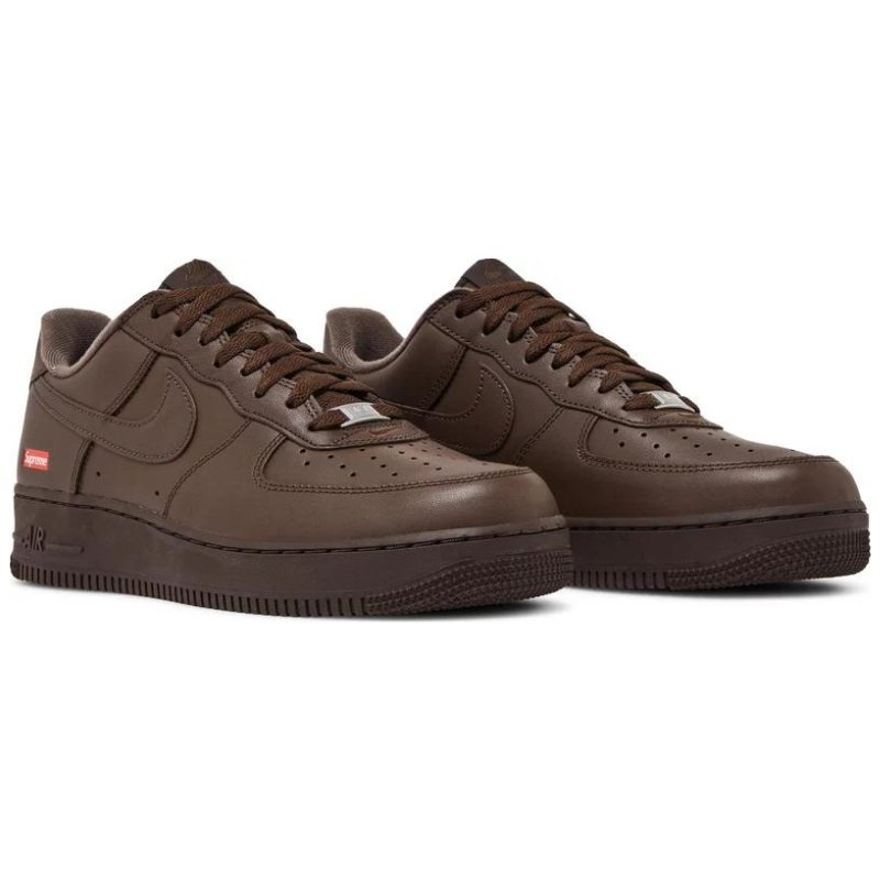 Nike Air Force 1 Low x Supreme - &#39;Box Logo&#39; (Baroque Brown) - Im Your Wardrobe