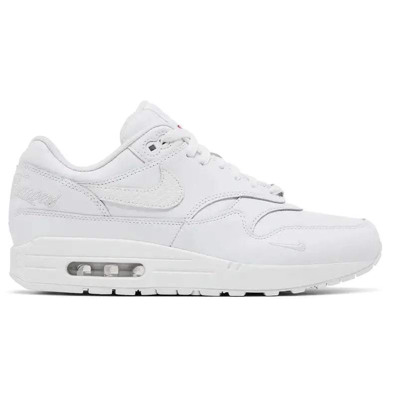 Nike Air Max 1 '87 SP x Supreme 'Triple White' (SS25) - Im Your Wardrobe