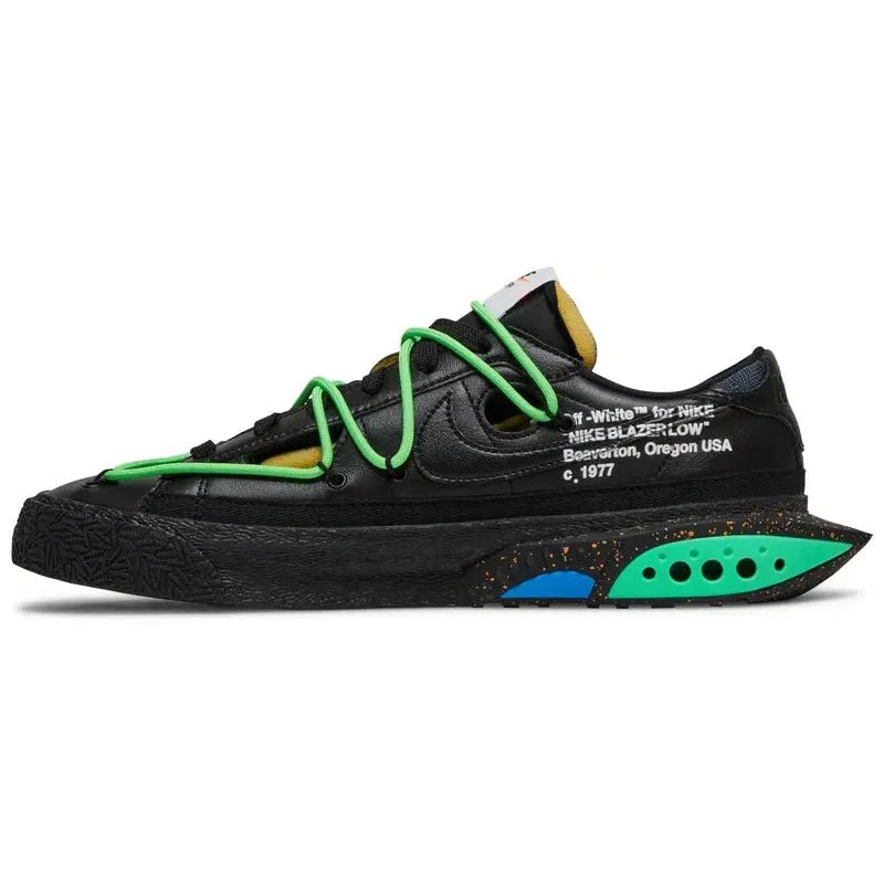 Nike Blazer Low Off - White Black Electro Green - Im Your Wardrobe