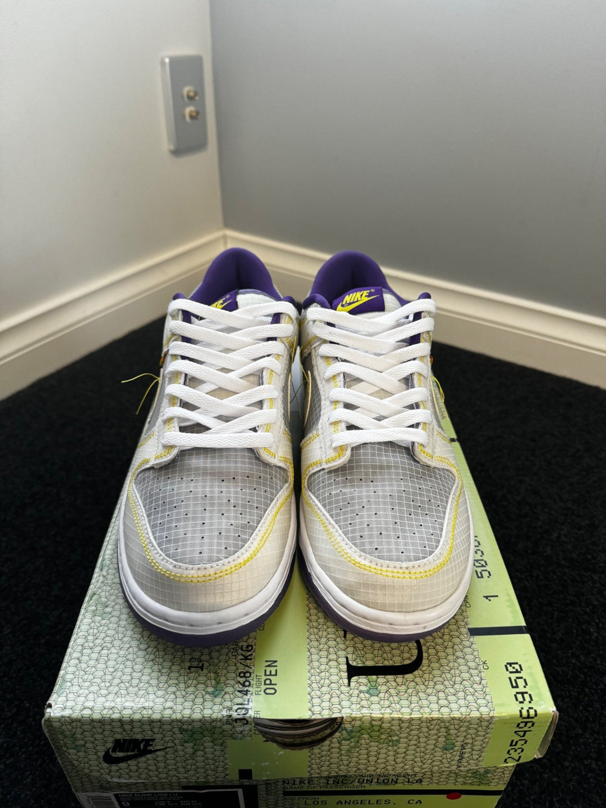 Nike Dunk Low x Union LA &#39;Passport Pack&#39; Court Purple - 9 US (10.5 Women&#39;s) - Im Your Wardrobe