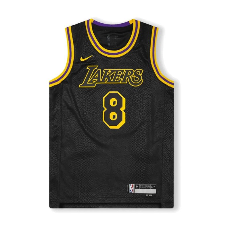 Nike Kobe Mamba Mentality Los Angeles Lakers City Edition Swingman Jersey (Black) (FW23) (Big Kids) - Im Your Wardrobe