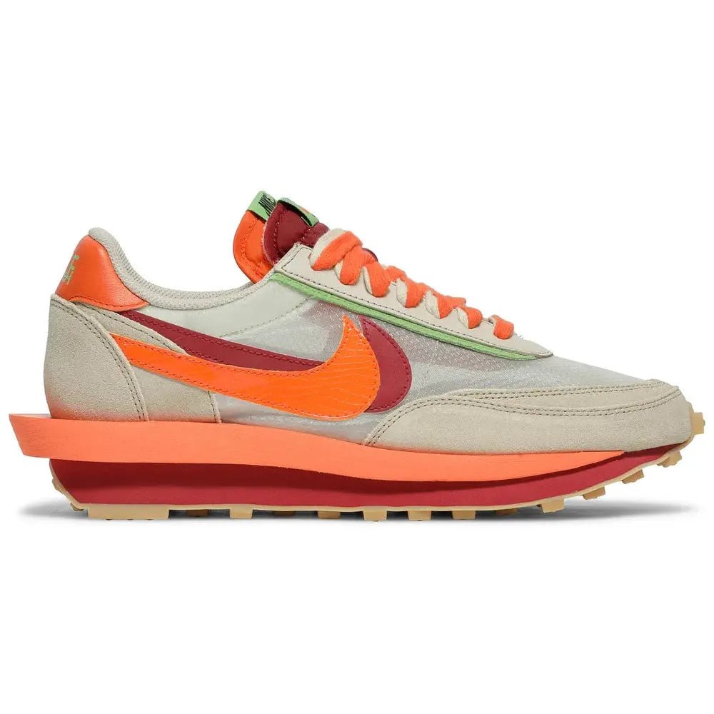 Nike LD Waffle Sacai CLOT Kiss of Death Net Orange Blaze