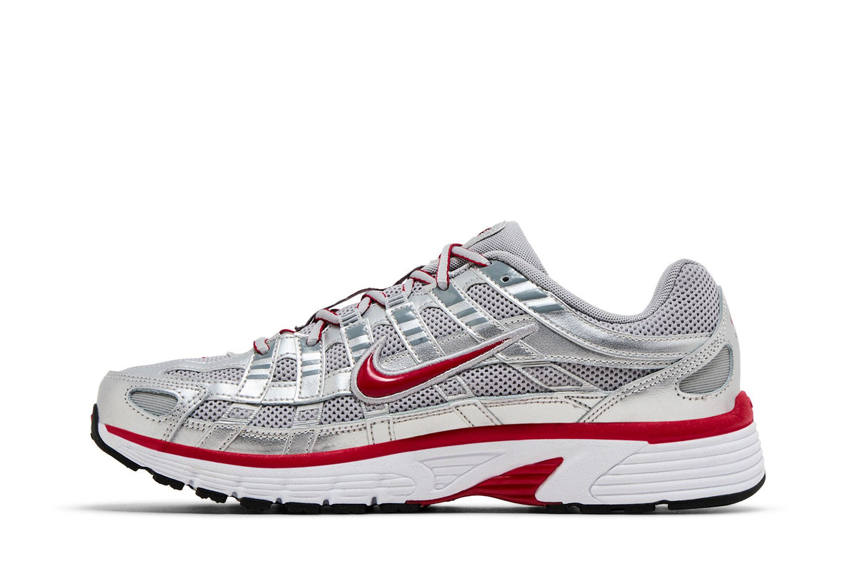 Nike P-6000 Metallic Silver Gym Red - Im Your Wardrobe