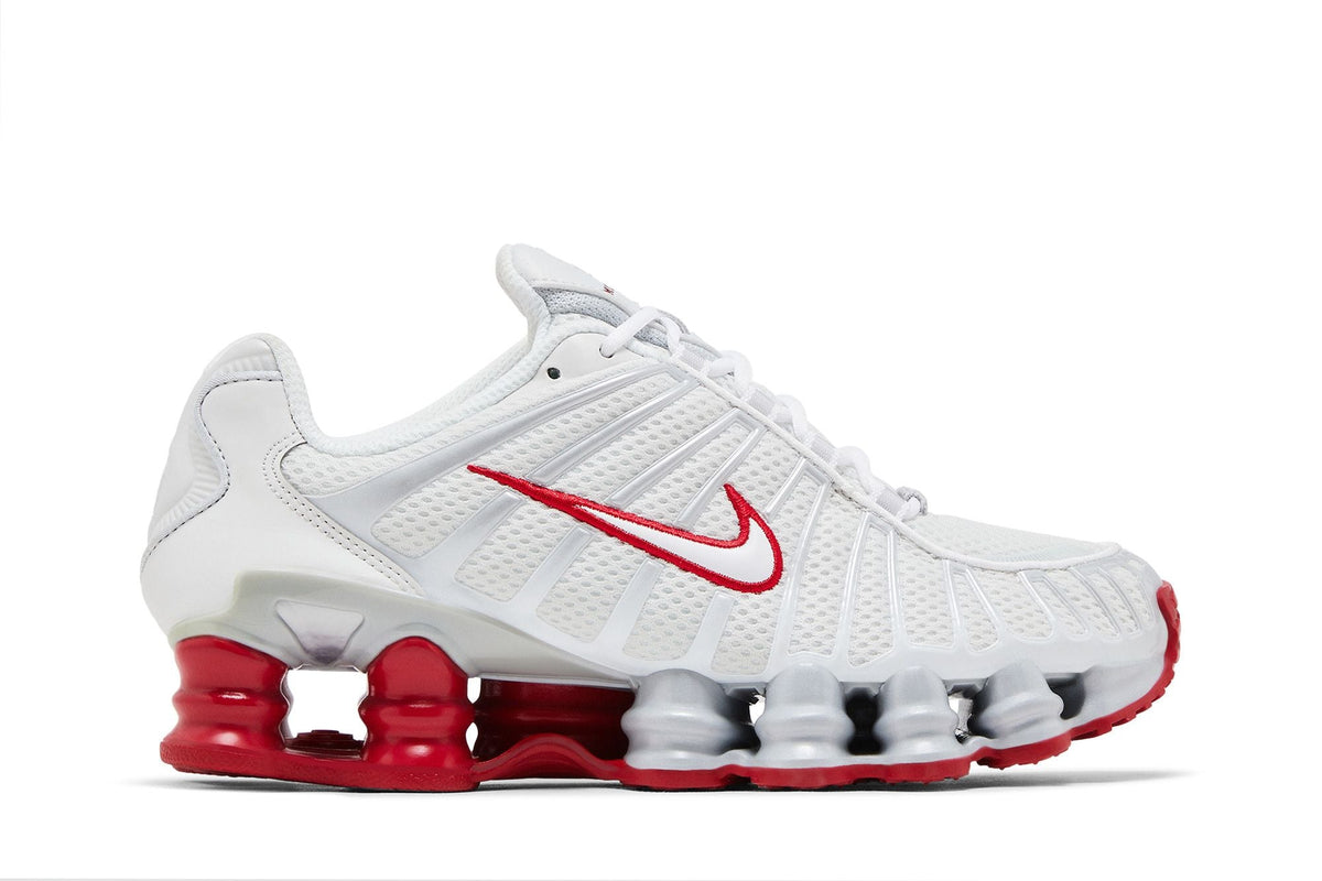 Nike Shox TL Platinum Tint Gym Red - Im Your Wardrobe