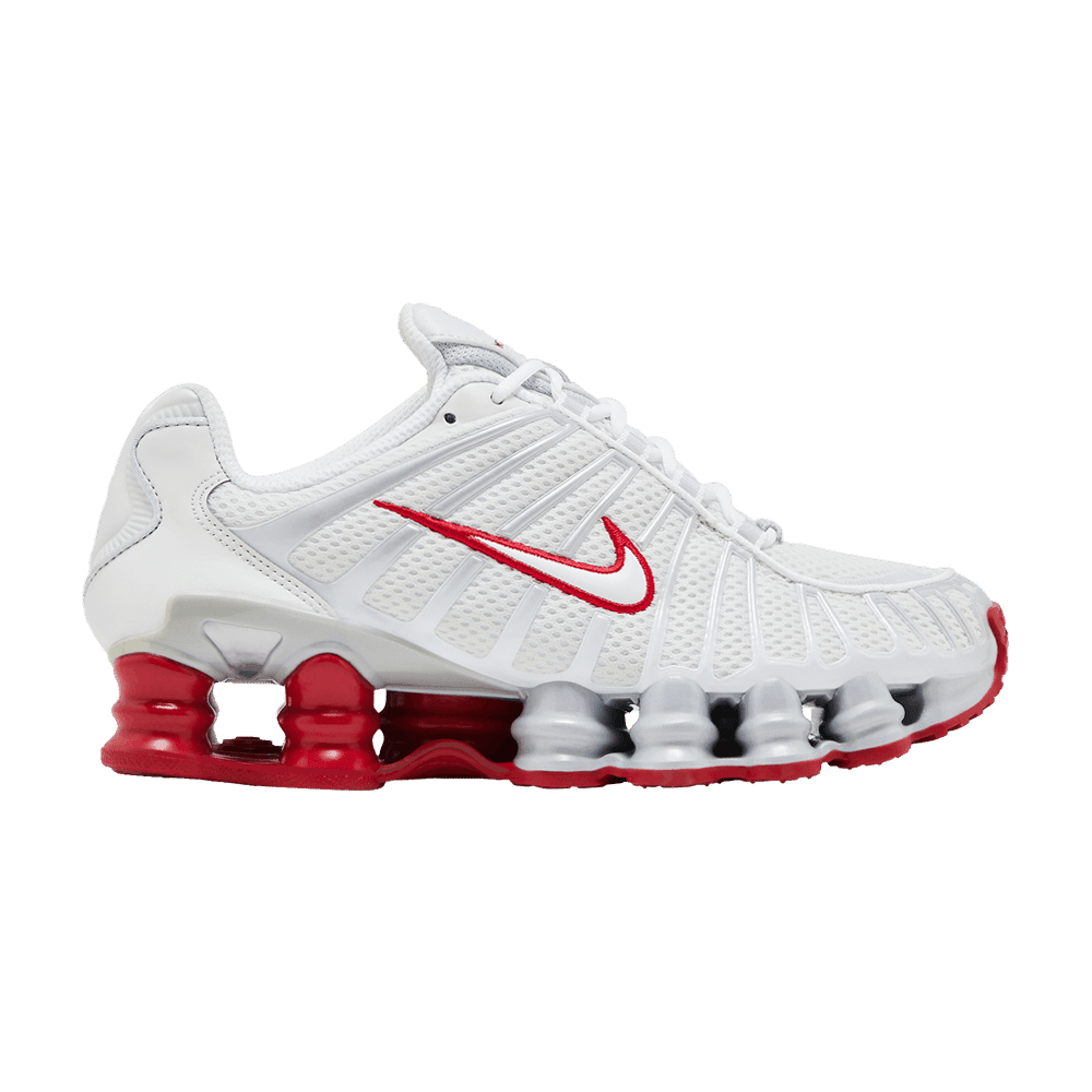 Nike Shox TL Platinum Tint Gym Red - Im Your Wardrobe