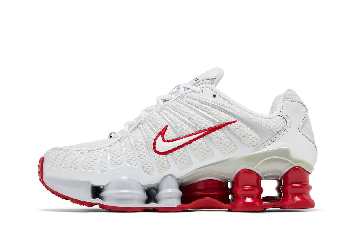 Nike Shox TL Platinum Tint Gym Red - Im Your Wardrobe