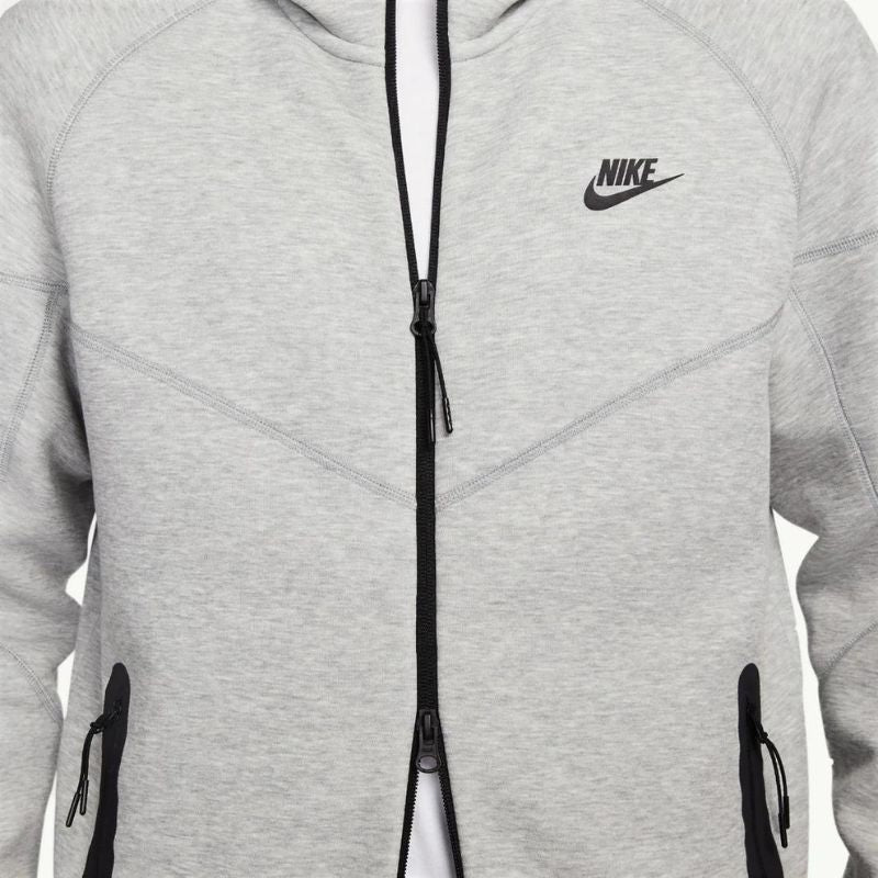 Nike Sportswear Tech Fleece Windrunner Full - Zip Hoodie - Dark Grey Heather/Black - Im Your Wardrobe