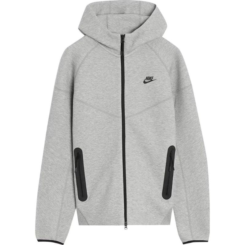 Nike Sportswear Tech Fleece Windrunner Full - Zip Hoodie - Dark Grey Heather/Black - Im Your Wardrobe