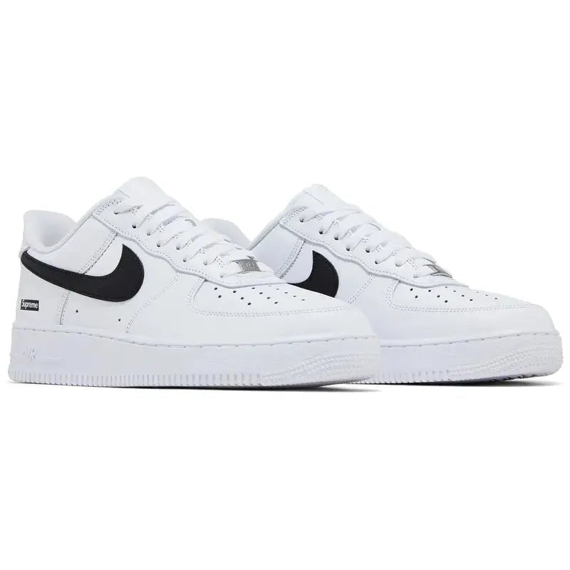 Nike Supreme x Air Force 1 Low &#39;Box Logo - White Black&#39; - Im Your Wardrobe
