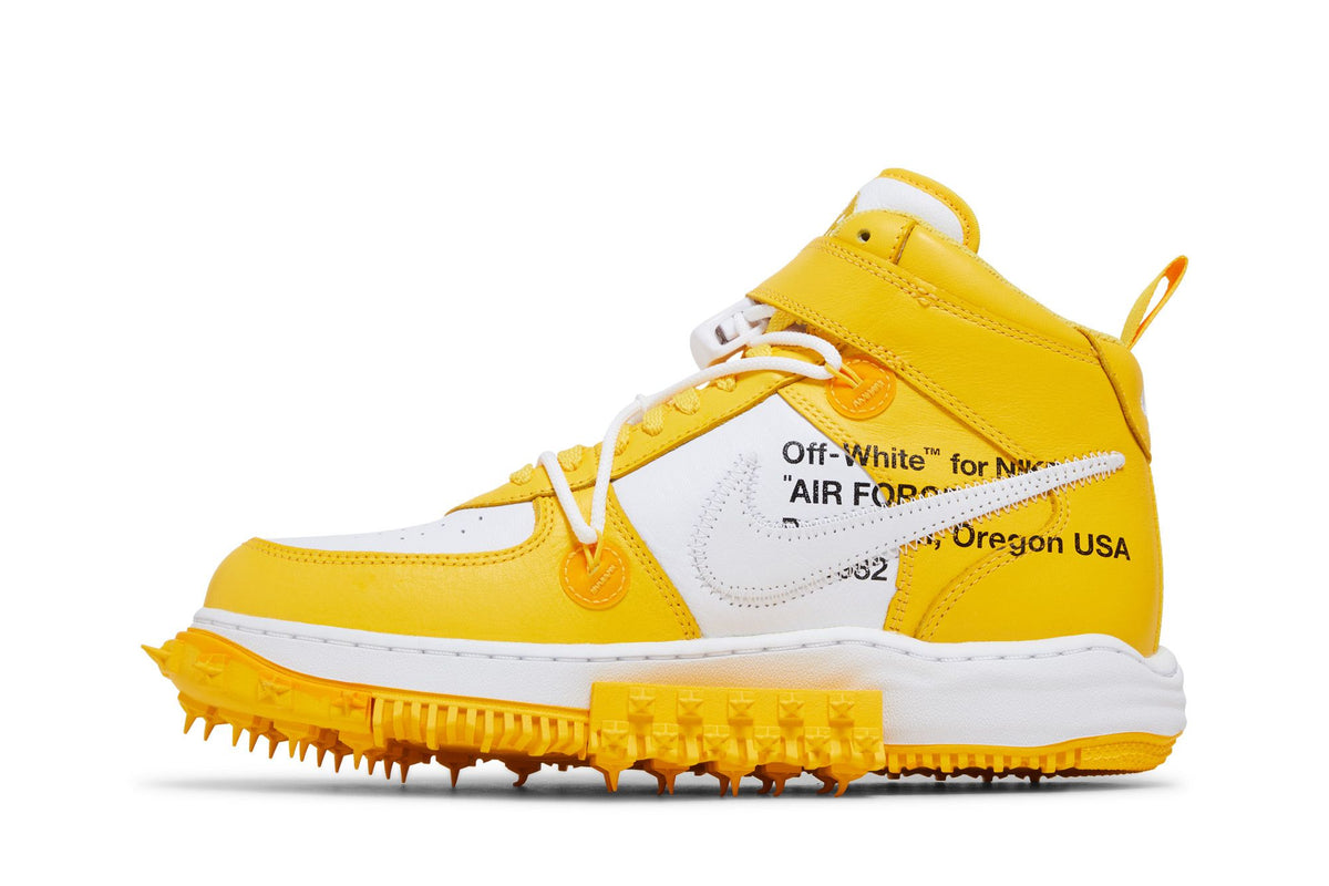 Off-White x Nike Air Force 1 Mid SP Leather Varsity Maize - Im Your Wardrobe