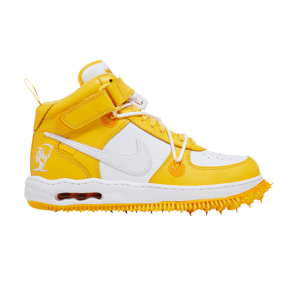 Off-White x Nike Air Force 1 Mid SP Leather Varsity Maize - Im Your Wardrobe
