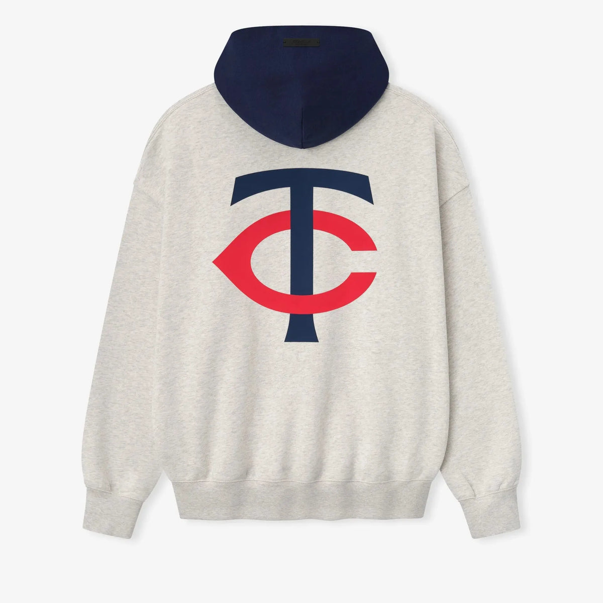 Fear of God Essentials Twins Sport Hoodie Oatmeal Heather/Midnight Navy