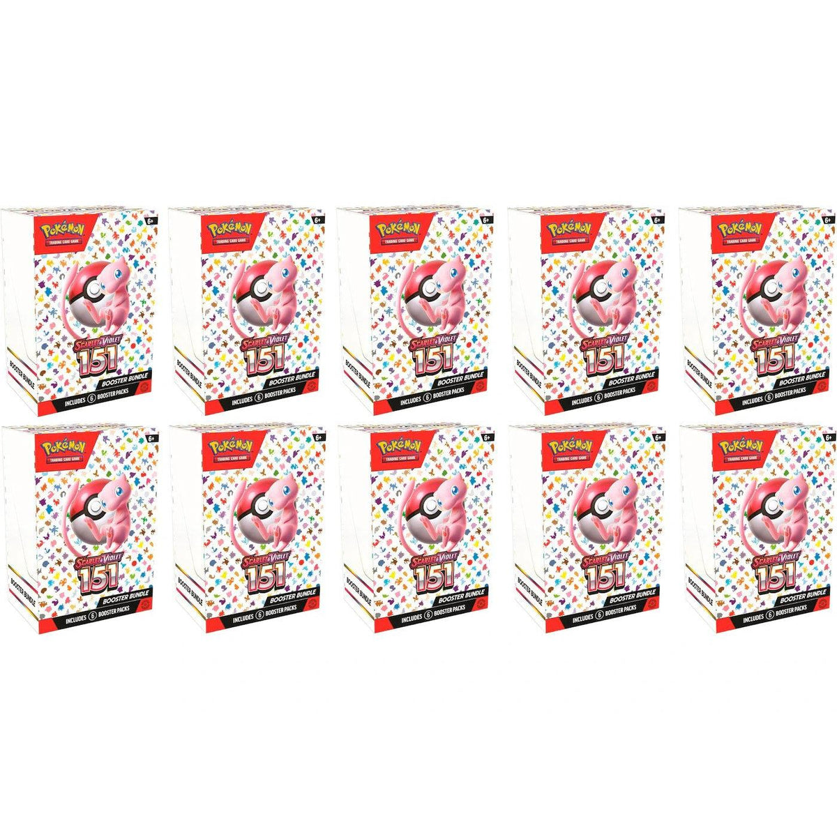 Pokemon 151 6pk Booster Bundle 10x Lot Pokémon TCG Scarlet &amp; Violet - Im Your Wardrobe