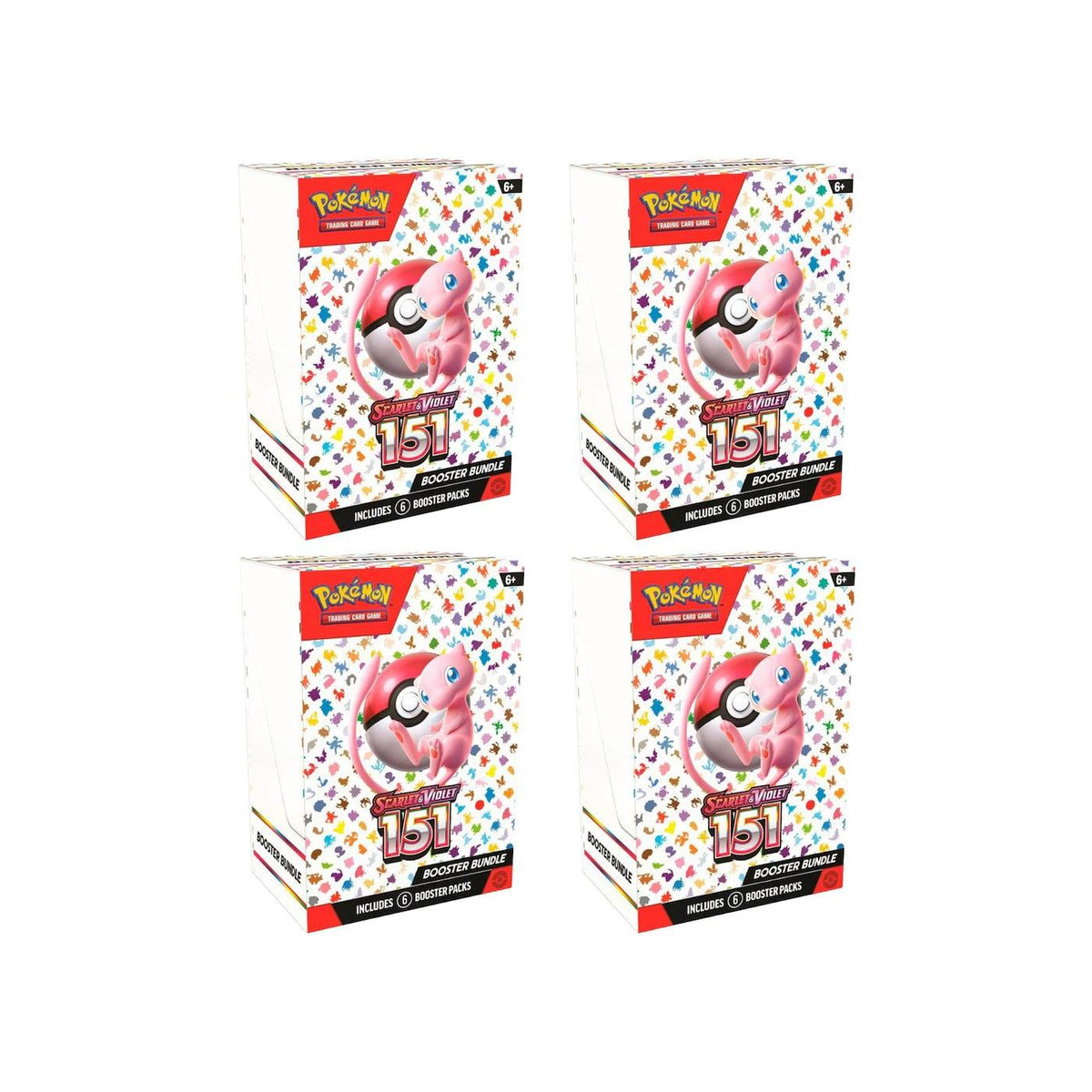 Pokemon 151 6pk Booster Bundle 4x Lot Pokémon TCG Scarlet &amp; Violet - Im Your Wardrobe