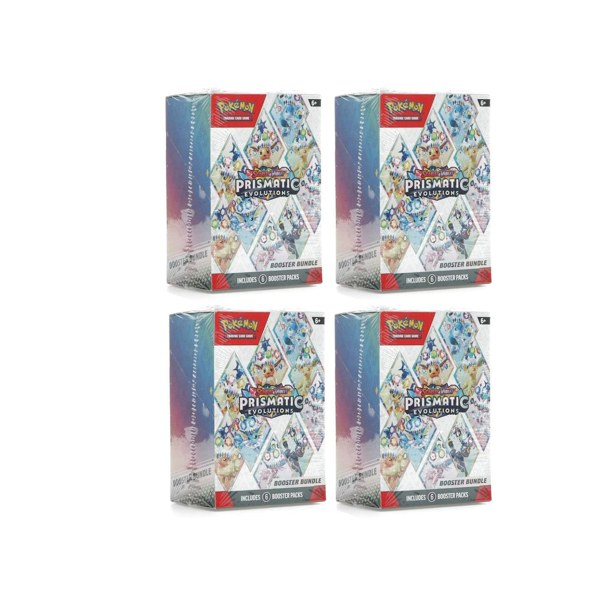 Pokemon Prismatic Evolutions Booster Bundle 4x Lot Pokémon Scarlet &amp; Violet - Im Your Wardrobe