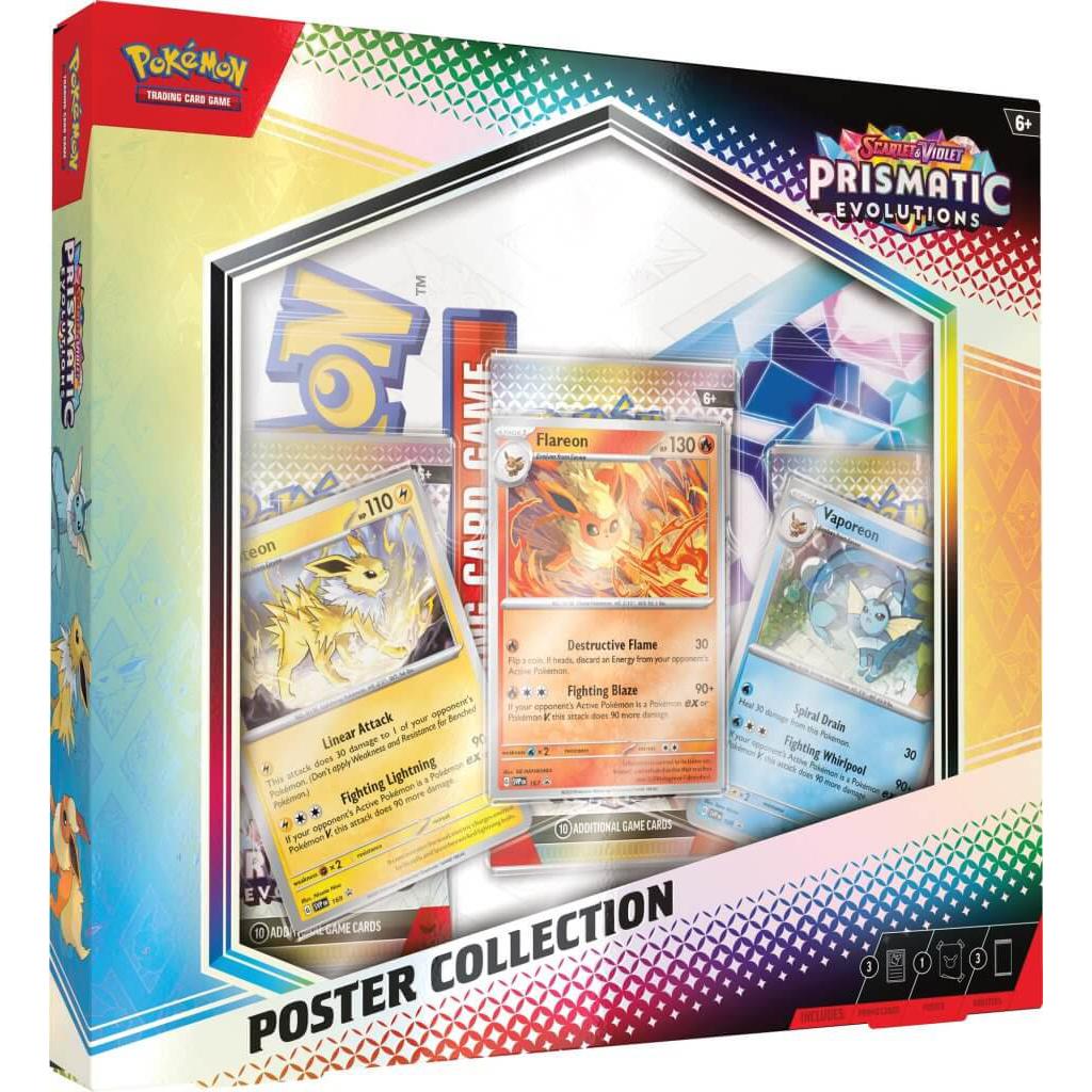 Pokemon Prismatic Evolutions Poster Collection Pokémon Scarlet &amp; Violet (x1 Lot) - Im Your Wardrobe