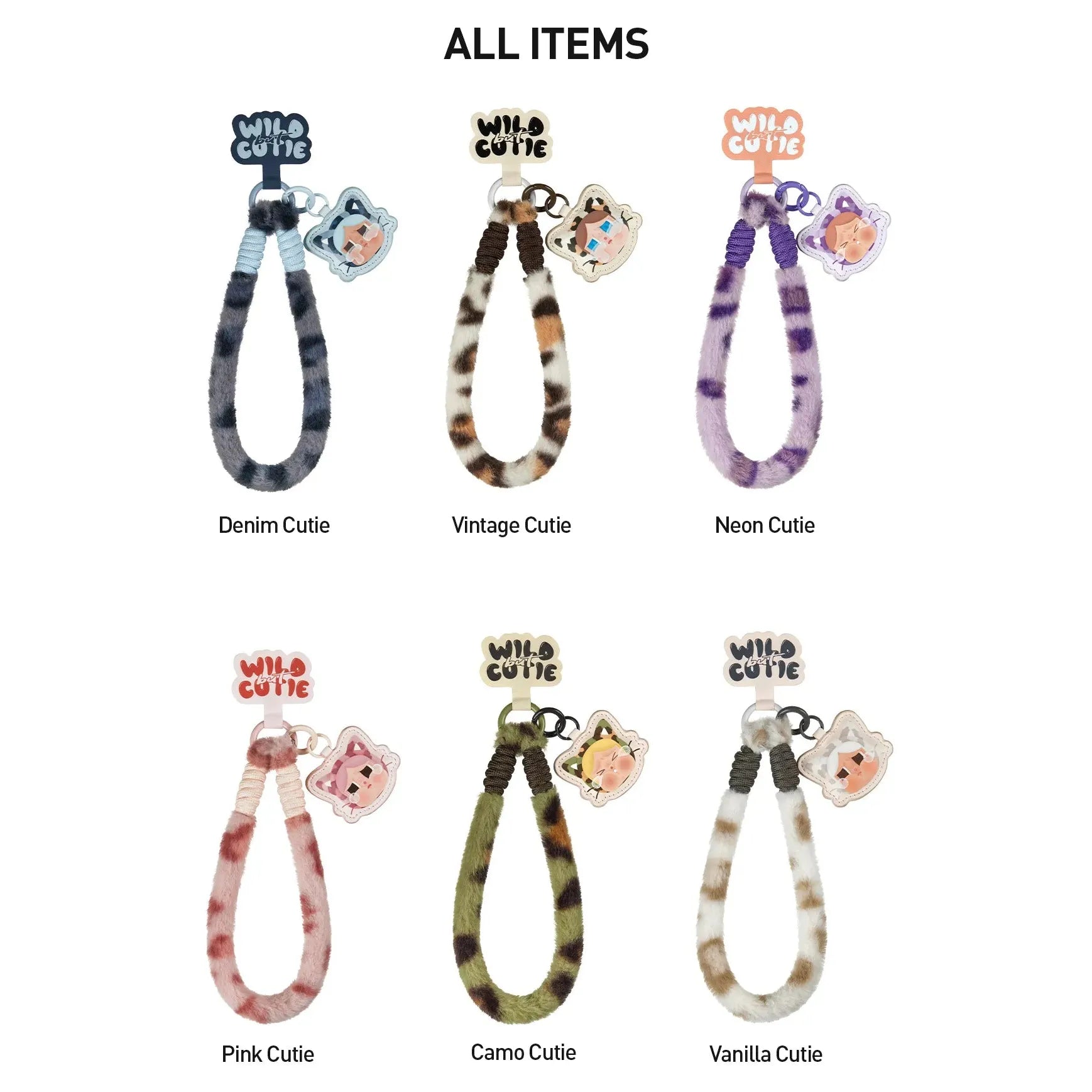 Pop Mart Crybaby Wild but Cutie Series Phone Charm Sealed Case (6 Blind Box)