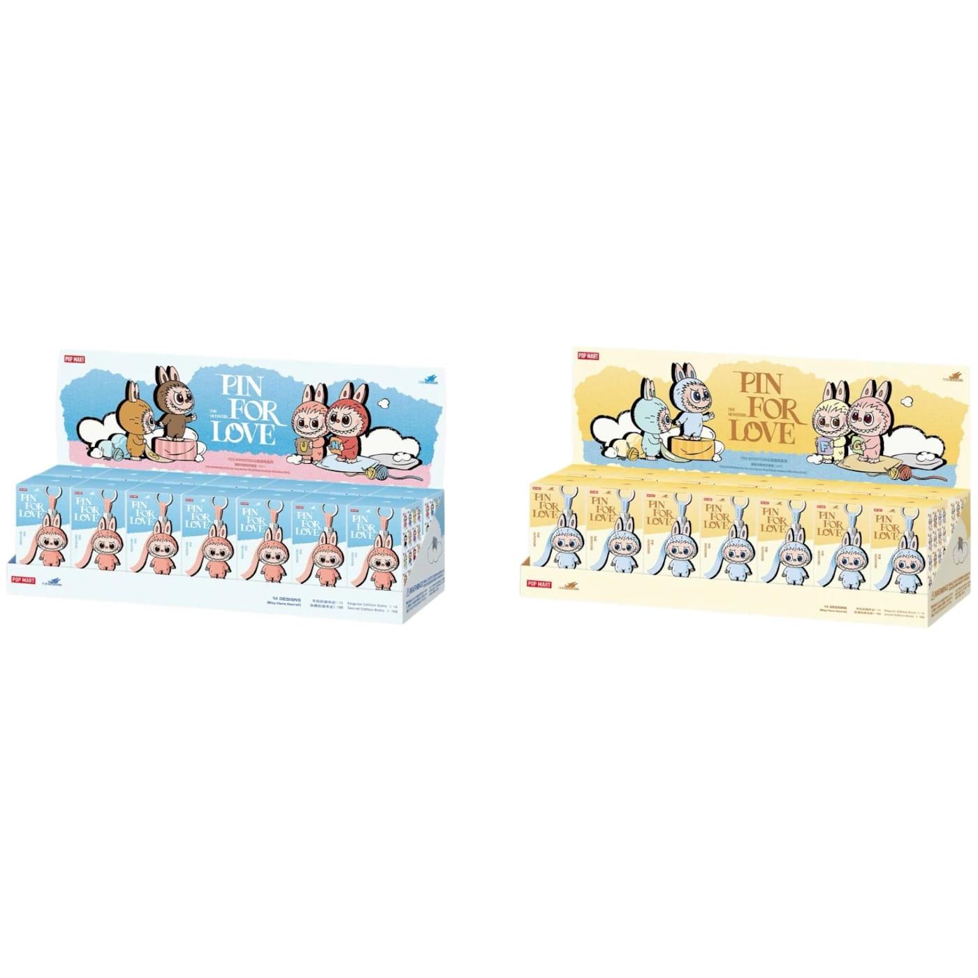 Pop Mart Labubu The Monsters Pin for Love Series Vinyl Plush Pendant (A - M) & (N - Z) Sealed Cases Set (28 Blind Box) - Im Your Wardrobe