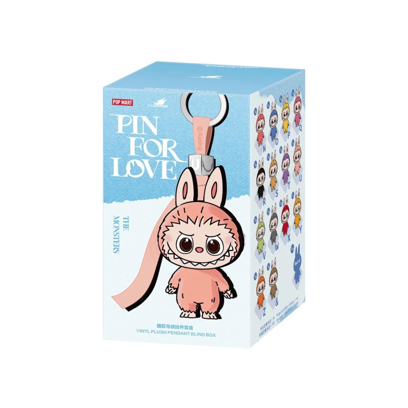 Pop Mart Labubu The Monsters Pin for Love Series Vinyl Plush Pendant (N - Z) Single Blind Box - Im Your Wardrobe