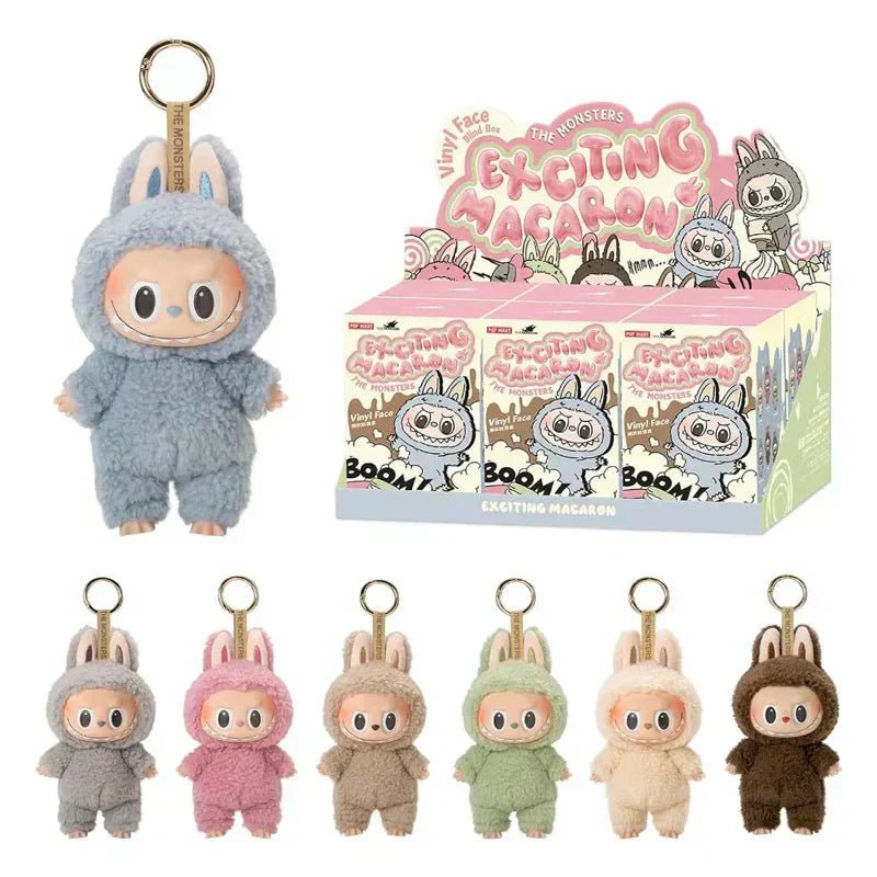 Pop Mart Labubu The Monsters Tasty Macarons Vinyl Plush Pendant Single Blind Box