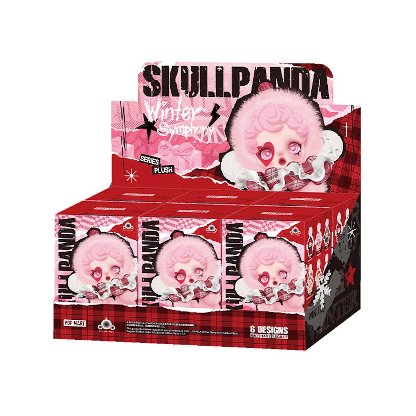 Pop Mart SKULLPANDA Winter Symphony Series Vinyl Face Plush Pendant Sealed Case (6 Blind Box)