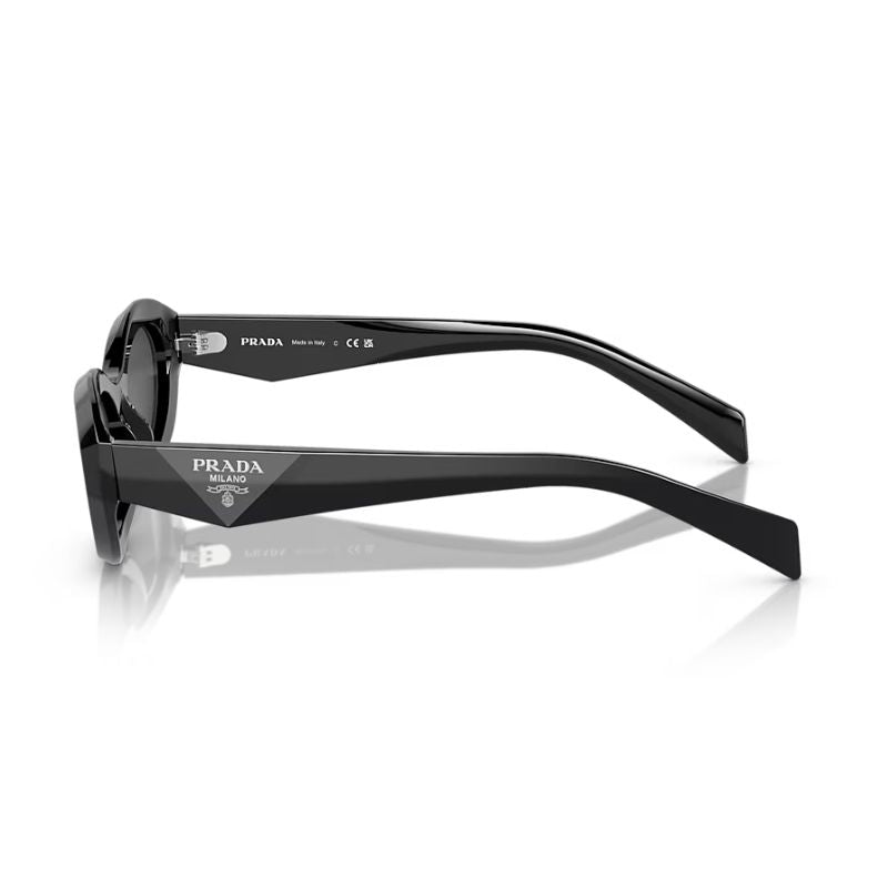 Prada Symbole Sunglasses Black/Slate Grey - Im Your Wardrobe